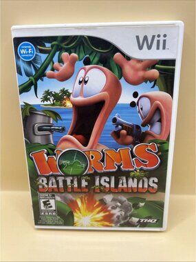 Worms Battle Island - Nintendo Wii CIB Complete Tested✅
